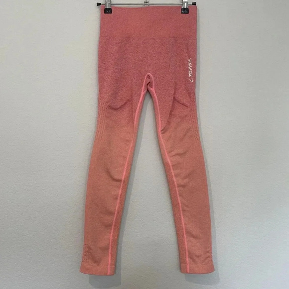 Gymshark Adapt Ombre Seamless Leggings Womens Size Small Pink Activewear - Picture 1 of 6